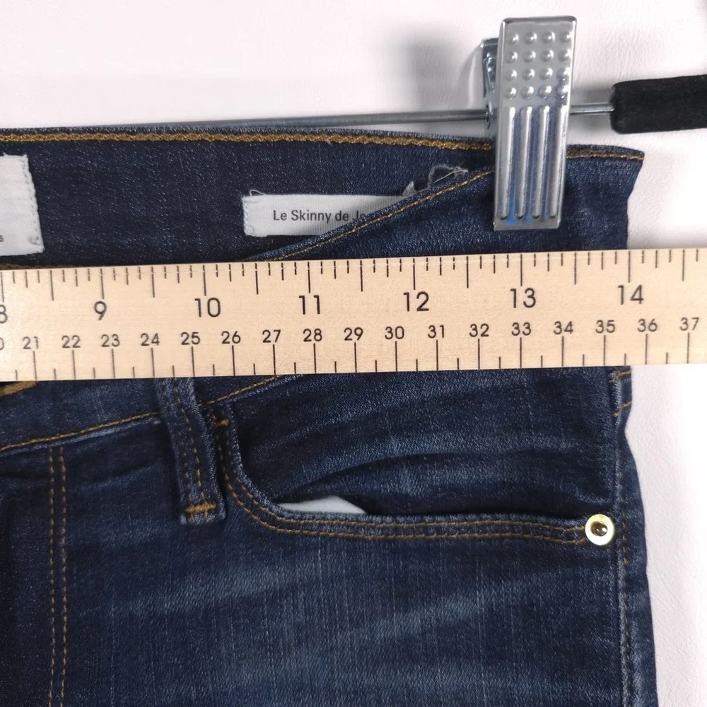 FRAME Le Skinny de Jeanne PEMBRIDE SQUARE Jeans MADE IN USA HAND CRAFTED Size 28 - Picture 6 of 12